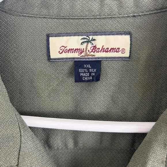 Tommy Bahama Olive Button Down Shirt - Picture 4 of 6